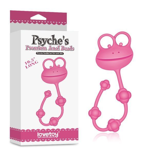 Анальні намистини Silicone Frog, 26.7 см (рожевий) 95420 фото