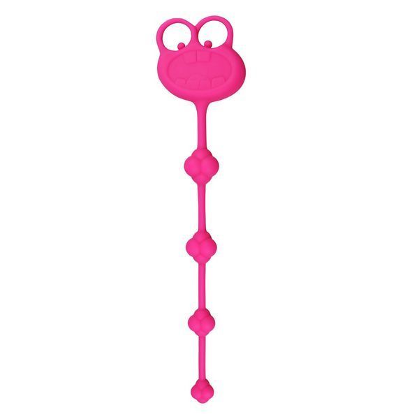 Анальні намистини Silicone Frog, 26.7 см (рожевий) 95420 фото