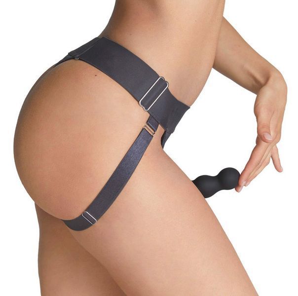 Страпон Strap-on-me Unique Lingerie Harness, One Size (сірий) 148932 фото