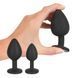 Набор для анальной стимуляции Orion Black Velvets Anal Kit, 4 шт (черный) 21572 фото 4