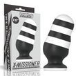 Анальна пробка LoveToy X-Missioner, 18 см (чорно-білий) 35228 фото