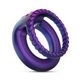 Эрекционное кольцо Hueman Jupiter Vibrating Cock and Ball Ring, 3.2 см (фиолетовый) 195772 фото