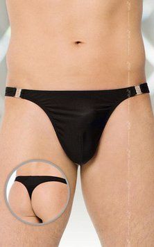 Мужские стринги Softline Thong 4432, L (черный) 97498 фото