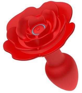 Анальная пробка B - Series Cute Rose, 11.1 см (красный) 63823 фото