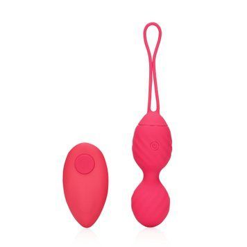 Віброяйце Loveline Egg with Remote Control, 9.2 см (червоний) 79528 фото