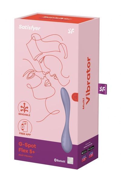 Вібратор для точки G Satisfyer G-Spot Flex 5+, 23 см (бузковий) 30068 фото