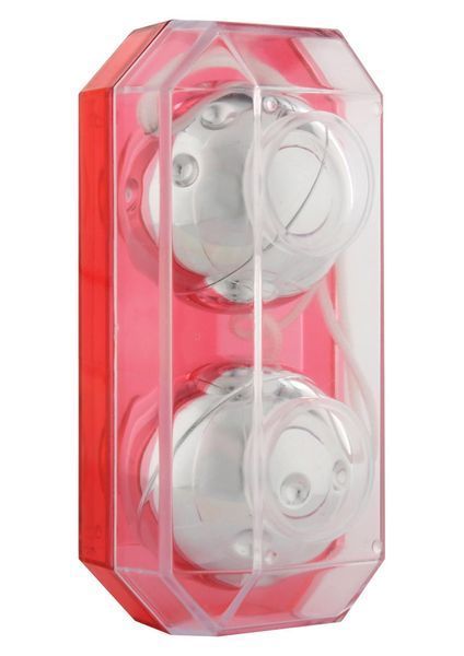 Вагінальні кульки Seven Creations Plastic Balls, 13 см (сріблястий) 3934_EU фото