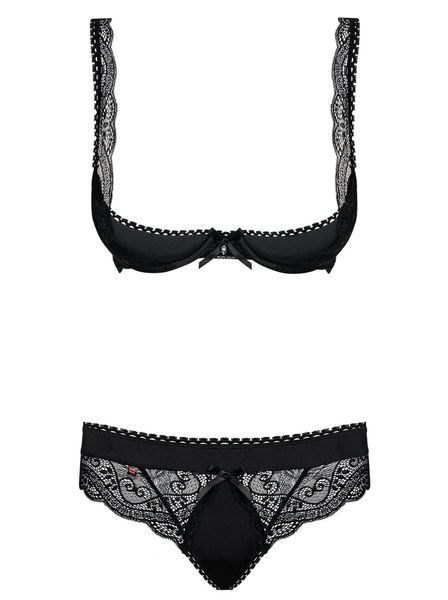 Эротический комплект Obsessive Miamor, S/M (черный) 6183_EU фото