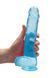 Фаллоимитатор RealRock Crystal Clear 9", 25 см (голубой) 40182 фото 6