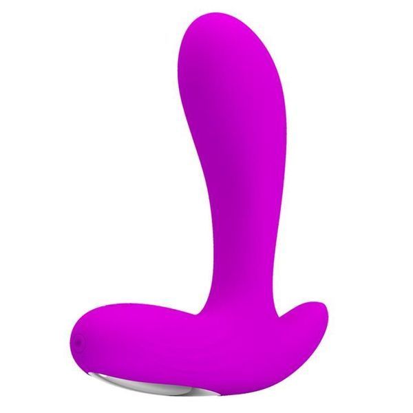 Масажер простати Pretty Love Backie Prostata Stimulator, 12.5 см (фіолетовий) 22280 фото