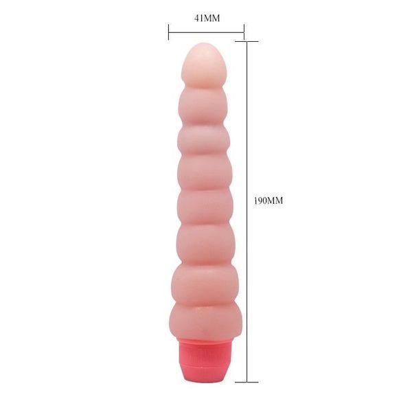 Вібратор Flexi Vibe Sensual Spine, 19 см (тілесний) 47060 фото