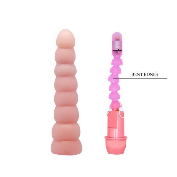 Вібратор Flexi Vibe Sensual Spine, 19 см (тілесний) 47060 фото