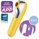 Вакуумный стимулятор клитора с вибрацией Satisfyer Dual Love (желтый) 69306 фото