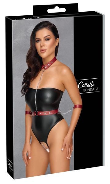 Боді Cottelli Bondage Tubebody, S (чорний) 55664 фото