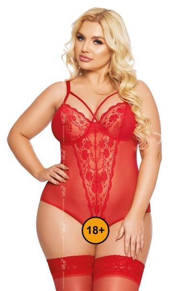 Боді Softline Amanda, XL (червоний) 136646 фото