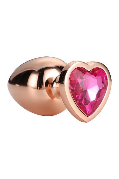Анальная пробка Gleaming Love Gold Plug M, 8.3 см (золотой) 78702 фото