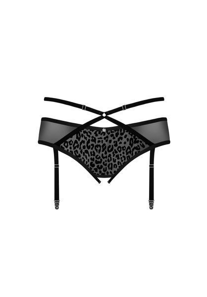 Пояс для панчіх Obsessive Jagueria, 4XL/5XL (чорний) 84432 фото