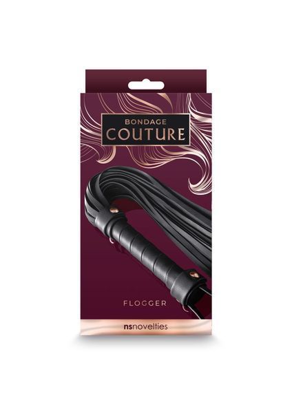 Флогер Bondage Couture, 32 см (чорний) 62594 фото