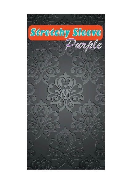 Насадка на пенис Boss Series Stretchy Sleeve, 7 см (фиолетовый) 20218 фото