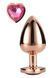 Анальная пробка Gleaming Love Gold Plug M, 8.3 см (золотой) 78702 фото 1