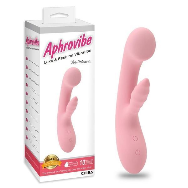 Вібратор-кролик Aphrovibe The Unicorn, 21,5 см (світло-рожевий) 26692 фото