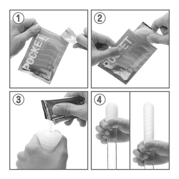 Мастурбатор Tenga Pocket Click Ball (білий) 31074 фото