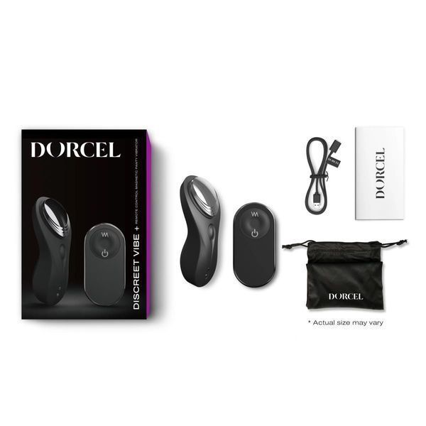 Вибратор в трусики Dorcel Discreet Vibe+, 9,3 см (черный) 34990 фото