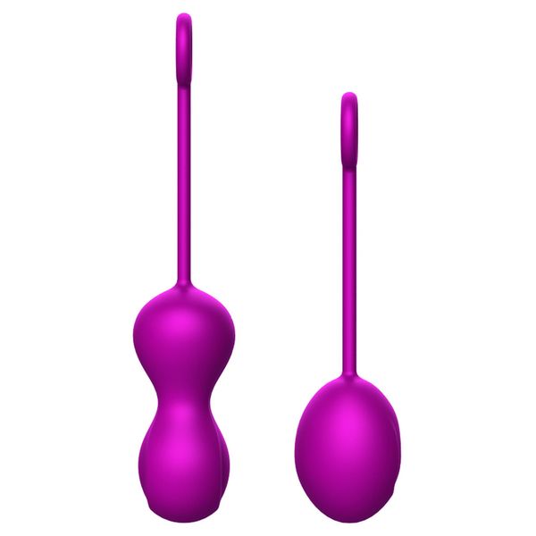 Набір вагінальних кульок Foxshow Kegel Balls Set, 3 шт (фіолетовий) 11232 фото