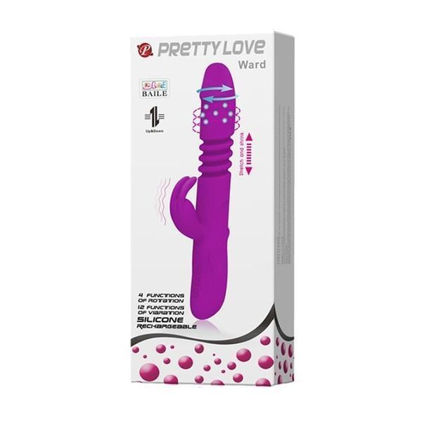 Вібратор Pretty Love Ward Vibrator, 26 см (фіолетовий) 7682_EU фото