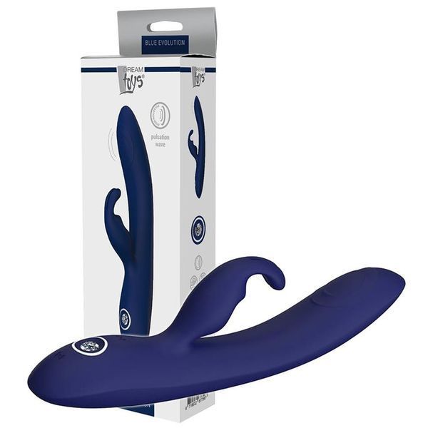 Вибратор-кролик Dream Toys Blue Evolution Themis, 22 см (синий) 30401_EU фото