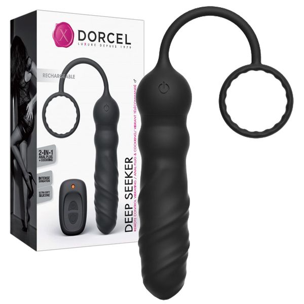 Анальний вібратор Dorcel Deep Seeker, 25.8 см (чорний) 18075 фото