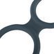 Эрекционное кольцо Boners Triple Cock Ring, 18 см (серый) 22012 фото 3
