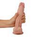 Фалоімітатор LoveToy Sliding-Skin Dual Layer Dong, 20 см (тілесний) 43918 фото 4