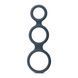 Эрекционное кольцо Boners Triple Cock Ring, 18 см (серый) 22012 фото 1