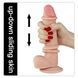 Фалоімітатор LoveToy Sliding-Skin Dual Layer Dong, 20 см (тілесний) 43918 фото 5