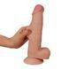 Фалоімітатор LoveToy Sliding-Skin Dual Layer Dong, 20 см (тілесний) 43918 фото 2
