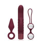 Набор секс-игрушек Loveline (S)explore Toy Kit for Her, 3 шт (бордовый) 29786_EU фото