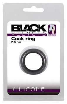 Ерекційне кільце Velvets Cock Ring 2,6 см (чорний) 6835_EU фото