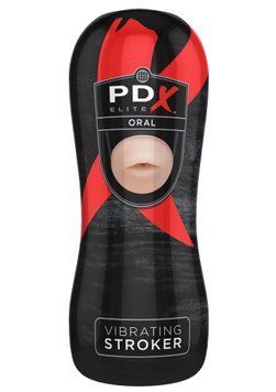 Мастурбатор з вібрацією PipeDream Stroker Oral (тілесний) 14268 фото