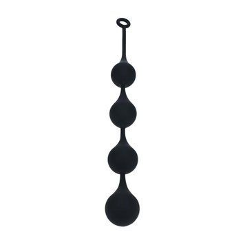 Анальные шарики Levelz by Shots Waterdrop Silicone Anal Balls XL, 49 см (черный) 205366 фото