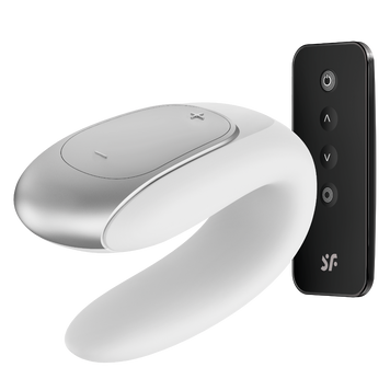 Вибратор Satisfyer Double Fun Partner, 9,3 см (белый) 69642 фото
