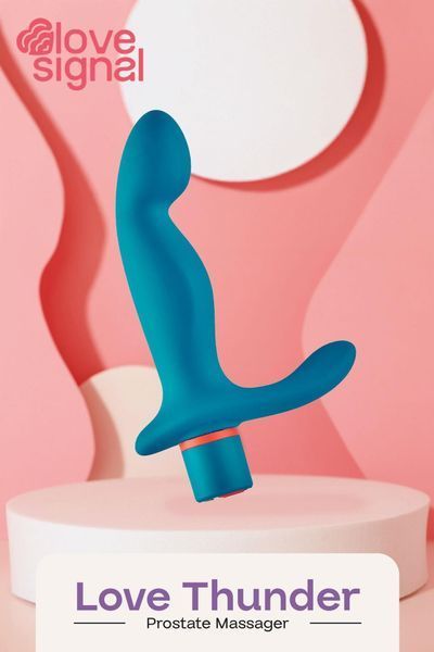 Анальная пробка Dream Toys Love Thunder, 15 см (синий) 227970 фото