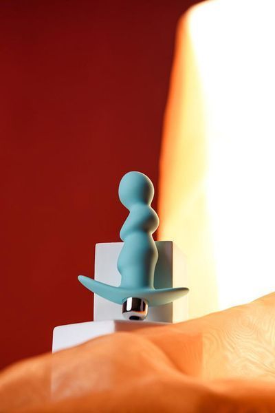Анальна пробка ToDo Anal Vibro Plug Bland, 12 см (бірюзовий) 131772 фото