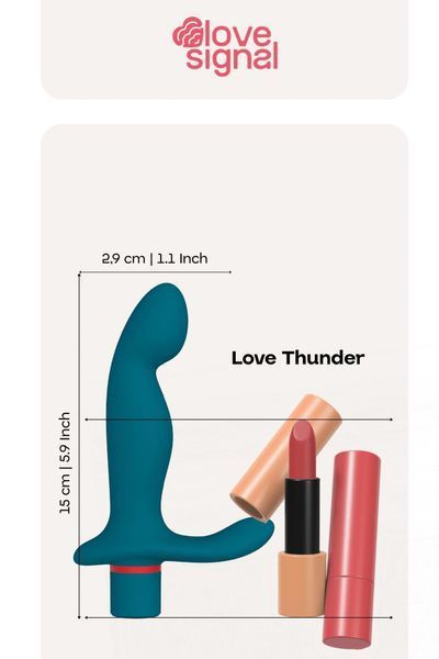 Анальная пробка Dream Toys Love Thunder, 15 см (синий) 227970 фото