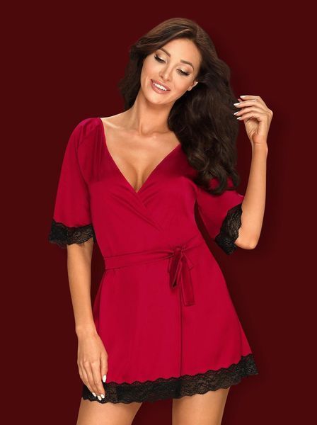 Пеньюар Obsessive Sensuelia, S/M (красный) 10489_EU фото