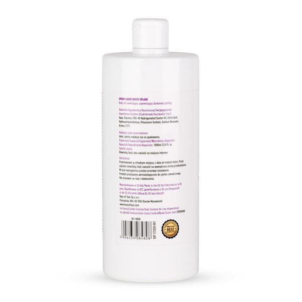 Лубрикант на водной основе MyLove Sperm Liquid Water Splash, 1000 мл 120374_EU фото