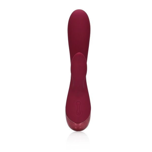Вибратор-кролик Loveline Smooth Silicone Rabbit, 20 см (вишневый) 79512 фото