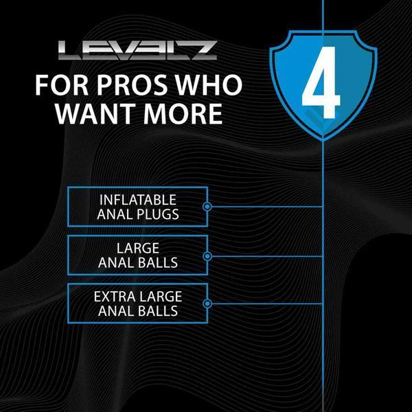 Анальні кульки Levelz by Shots Waterdrop Silicone Anal Balls XL, 49 см (чорний) 205366 фото