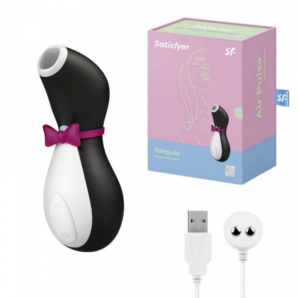 Вакуумный стимулятор клитора Satisfyer Pro Penguin Next Generation, 12 см (черный) 8770 фото