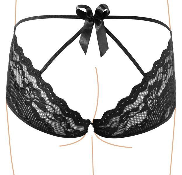Трусики Cottelli Collection Panties, M (чорний) 82752 фото